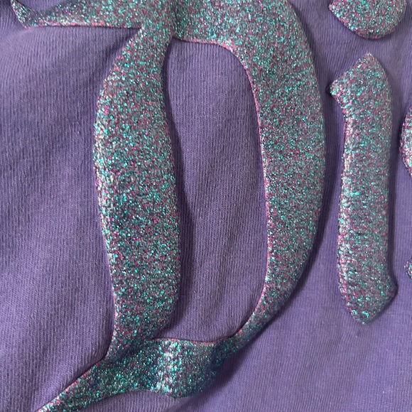 Disney Purple Glitter Sweatshirt - Picture 5 of 5